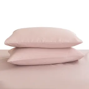 Deluxe Rose Dust Plain Pillowcases