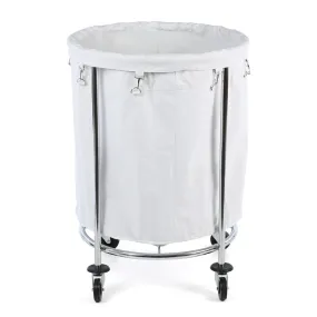 Cansta Chrome Round Laundry Hamper