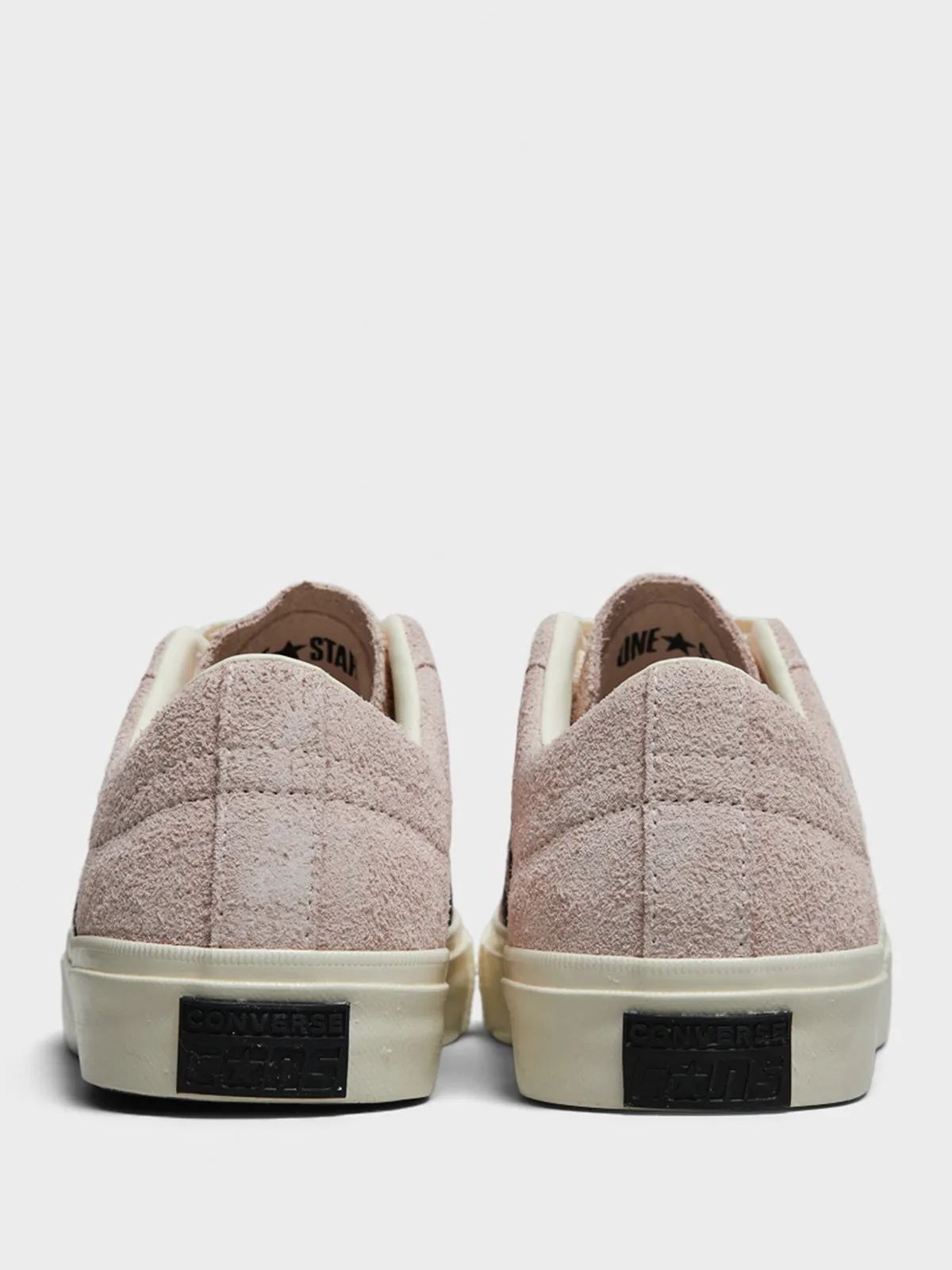 Cons One Star Academy Pro Vintage Suede Sneakers in Blush Hush/Egret/Black