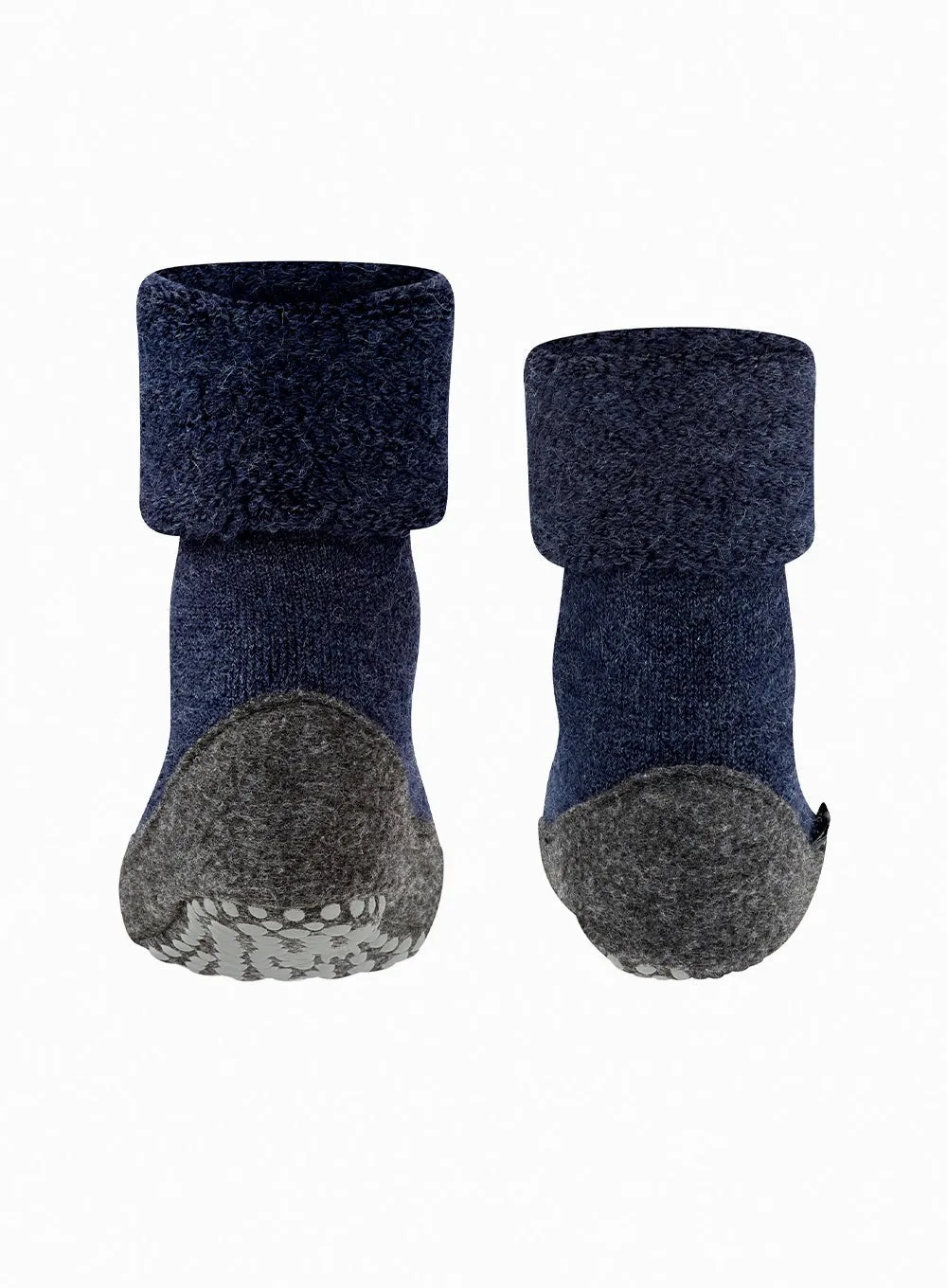 Cosy Shoe Slippers in Dark Blue