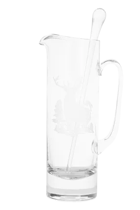 Evergreen Crystal Martini Pitcher