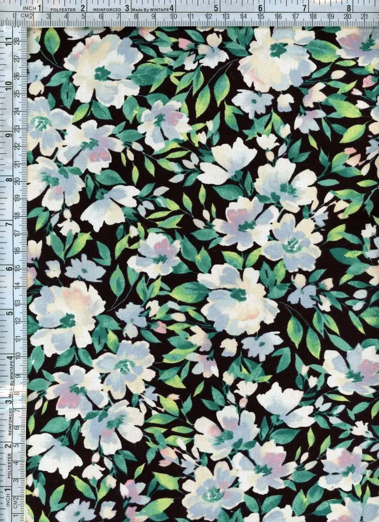 FLORAL PRINTED ON RAYON CHALLIS [NFF220310-011]