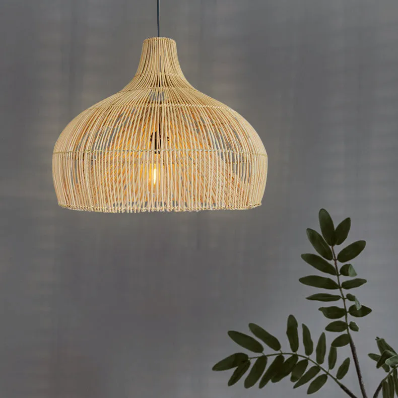 Rattan Birdcage Ceiling Light