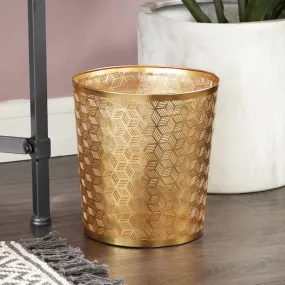 Rdonpark Modern Geometric Lattice Design Round Waste Basket