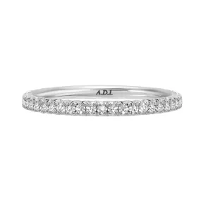 Single Cut French Pave Eternity Band