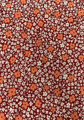 SMALL FLORAL PRINTED ON RAYON CHALLIS NFF210122B-011