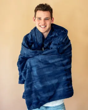 Sorbet Navy Blanket