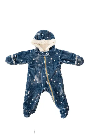 Winter Jumpsuit - Navy Stars and Moons